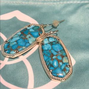 Kendra Scott Elle turquoise and gold